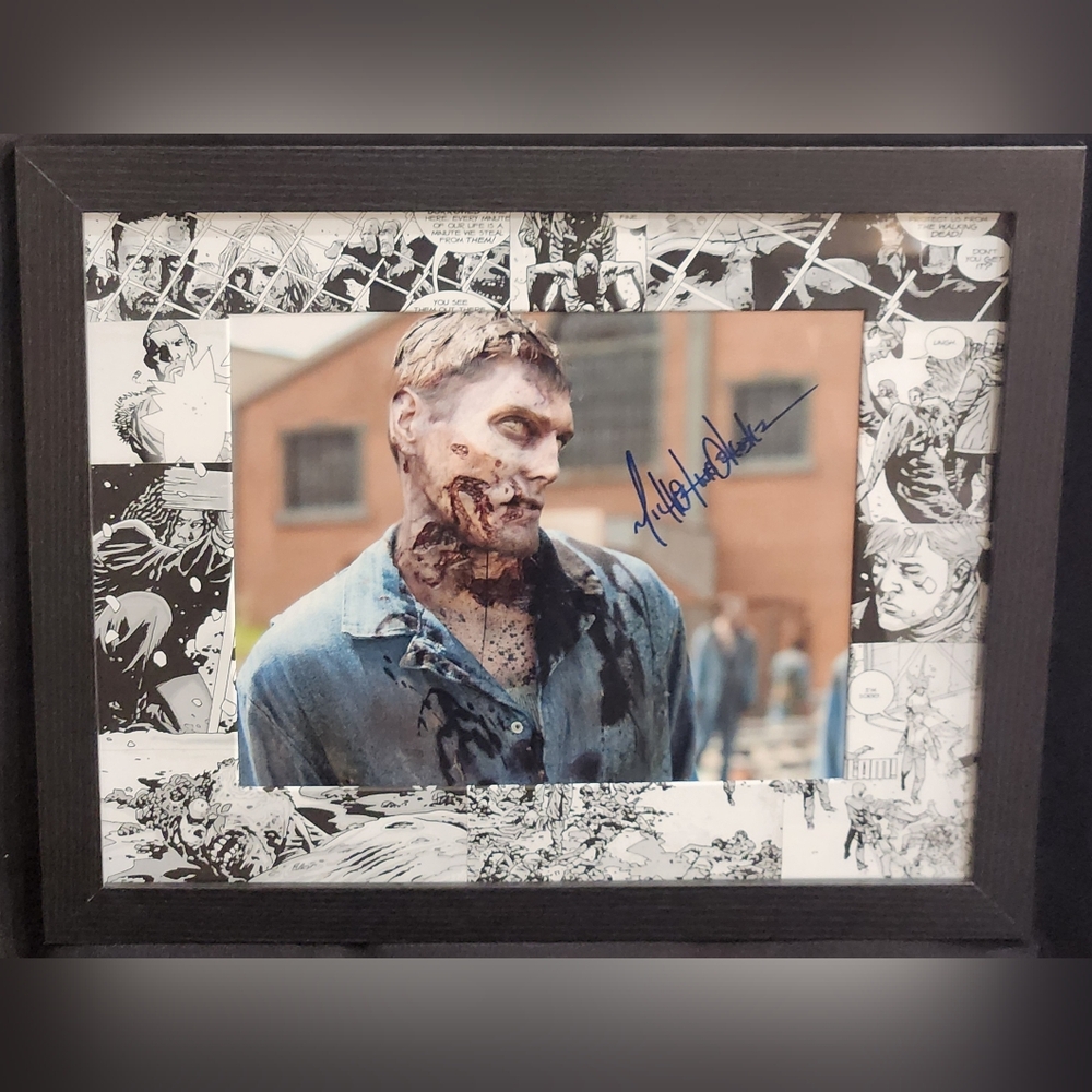 Michael Koske - Walking Dead Custom Matted & Framed Signed/Autograph Photo